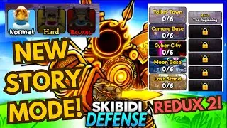 NEW STORY MODE & REDUX 2 UPDATE In SKIBIDI TOWER DEFENSE! (Roblox)