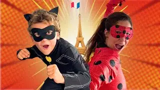 Marek and Mom's Miraculous Journey with Ladybug and Cat Noir 🐞 Cover Song for Kids