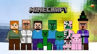Minecraft Lego Minifigures | Lego Minecraft Game | Minecraft Coloring