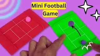 Origami Mini Football Game || How to make mini football toy || Origami