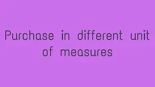 How to purchase in different units of measures than sales in Odoo