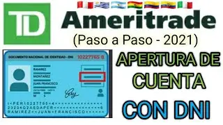 ABRE CUENTA EN TD AMERITRADE CON DNI (PASO A PASO 2021)