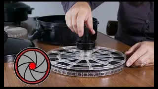 Loading 8mm film into the developing tank. Issue 122