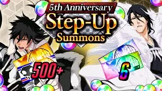 SUMMONING FOR 5TH ANNIVERSARY ICHIGO & BYAKUYA! Bleach Brave Souls!