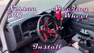 1995 Nissan D21 Steering Wheel Install | CH Vlogs
