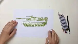 How To Draw ARJUN TANK / How To Draw Indian Tank Easy Step-by-step Tank Drawings for Beginners