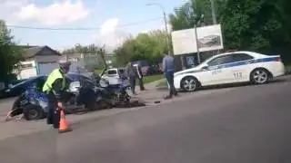 ДТП с участием двух автомобилей Подольск 24.05.2016