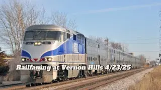 Railfaning at Vernon Hills 4/23/25 #metrarail #railfanning #chicago