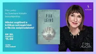 Piia Leino és Szemere Katalin beszélgetése a Scolar Könyvesboltban