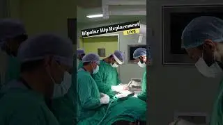 Bipolar Hip Replacement LIVE SURGERY 😷🔨🔥