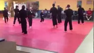 Jumping 360 Inside Crescent Kicks in class