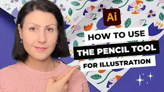 How To Use The Pencil Tool For Illustrations in Adobe Illustrator | Design Vector Illustrations