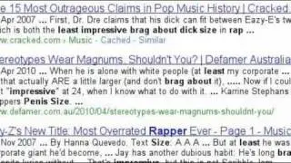 Rap Research (or: Rap-search)