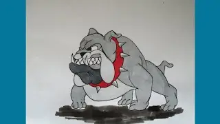 Как нарисовать собаку из Том и Джерри