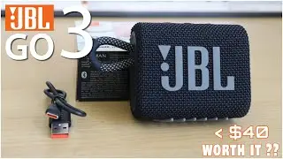 JBL Go 3: The Best Waterproof, Dustproof Bluetooth Speaker Under $40? Unbox & Review #jbl #unboxing