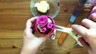Украшаем мафинны в корейской технике
