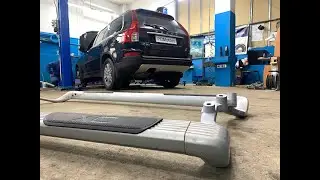 Установка штатных порогов/подножек на Вольво хс90.