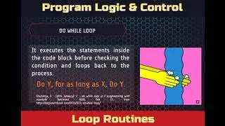 Loop Routines for Assembly Language Programming | Program Logic and Control