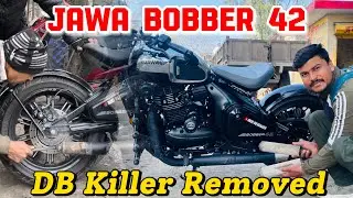 DB killer Removed Jawa Bobber 42 | exhaust In Jawa Bobber | loud Sound #jawa42bobber #exhaust