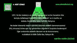 4 Nisâ  Suresi  2 Kısım  www Ahmed Hulusi org   KUR ÂN I KERÎM ÇÖZÜMÜ  Abdussamed Sesinden