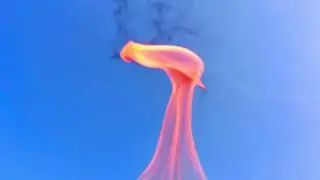 Copyright Free - A Burning Flame Emitting Black Smoke | Stock Video 1080 Full HD