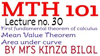 MTH101 Lecture 30|Education World|Kinza Bilal