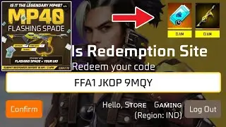 POKER MP40 redeem code today free fire | new redeem code free fire