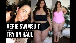 PLUS SIZE FASHION TRY ON HAUL | Gorgeous AERIE Swimsuits! | Sometimes Glam