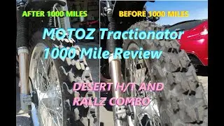 MOTOZ TRACTIONATOR 1000 Mile Tire Review (Desert H/T and RALLZ)