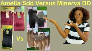 Amella Sdd Vs Minerva DD Silky straight Packet Human Hairs|Battle of Two Sdd/DD Straight Packet Hair