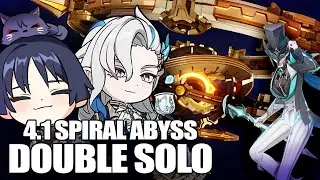 C6 Wanderer & C1 Neuvillette Double Solo | Spiral Abyss 4.1 | Genshin Impact