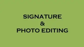 Editing photo & signature in photoshop CS5 for GATE 2014