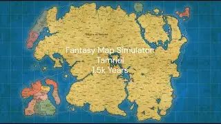 Fantasy Map Simulator: Tamriel | Timelapse