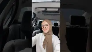 Hijaban dalam mobil easy bget wajib coba | cek dikomen #hijabstyle