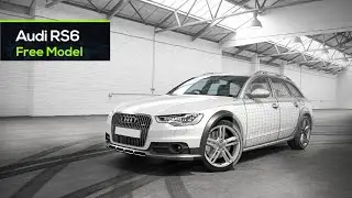 Audi RS6  in 3ds Max  Maya  Cinema 4D  Blender  Hard Surface Modeling Car