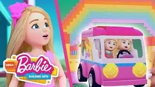 Barbie Россия | Вдоль По Радуге! | MEGA Building Adventures with Barbie +3