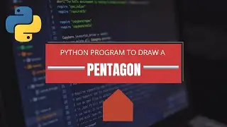Draw a Pentagon through turtle module| python program to draw a Pentagon| turtle module
