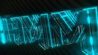 Tech Style Neon & Glass Style 3D LOGO Project || Iram Khan