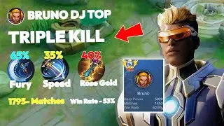 APT BRUNO 3X TRIPLE KILL SOLO RANK TOP ITEM MYTHIC l MLBB