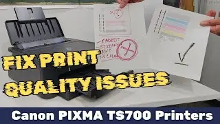 Fix Canon TS702 Print Quality Issues: Blank Prints, Faded Color, Streaks, Blurry, Missing Color