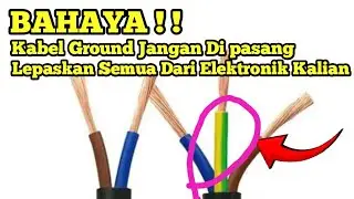 Bahaya kabel groud tersegat listrik gara gara kabel ground