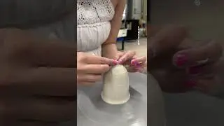 Closed-form boba jar from start to finish 🧋 #ceramicartist #handmadeceramics