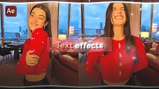 Text effects ♡ After effects ♡ (+project file in bio)