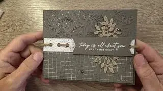 Pebbled Path Birthday Card Walkthrough Featuring Notes Of Nature - Natures Sweetness DSP
