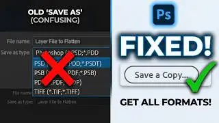 Save As Change in Photoshop CC - Where are all the other options!?
