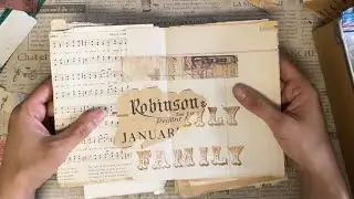 Part 2: Accordion Journal: Decorating the Pages with Ephemera