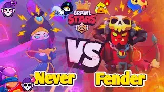 НУ ЧТО ХЕ ХЕ 1 НА 1 ПРОТИВ Fender  в Бравел Старс/Brawl Stars