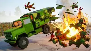 💥 Anti-Tank Mine vs Military Vehicle : Can The Crew Survive? | Teardown