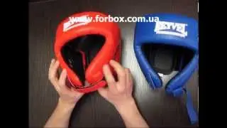шлем боксерский открытый винил 2 REYVEL  интернет магазин www.forbox.com.ua