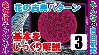 糸かけの基本をじっくり解説３：花の古典パターン